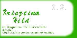 krisztina hild business card